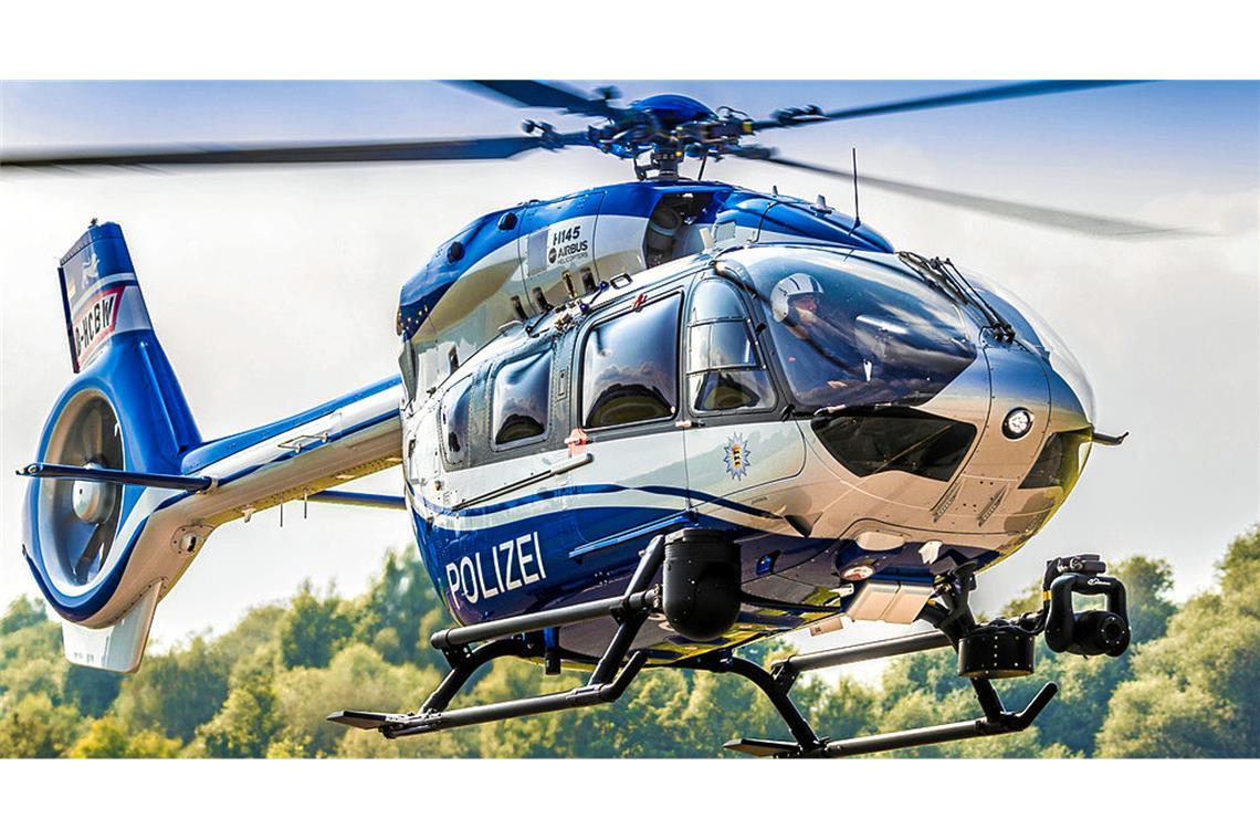 Vermisster Mann in Unterbrüden wohlbehalten zurückgekehrt Polizeihubschrauber war über Auenwald eine Stunde im Einsatz.
