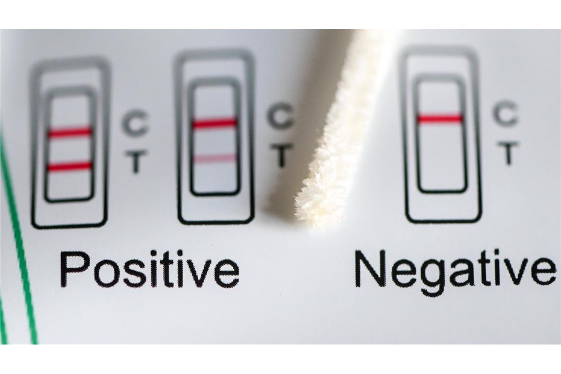 Positiv oder negativ - das zeigt ein Test an. (Symbolbild)