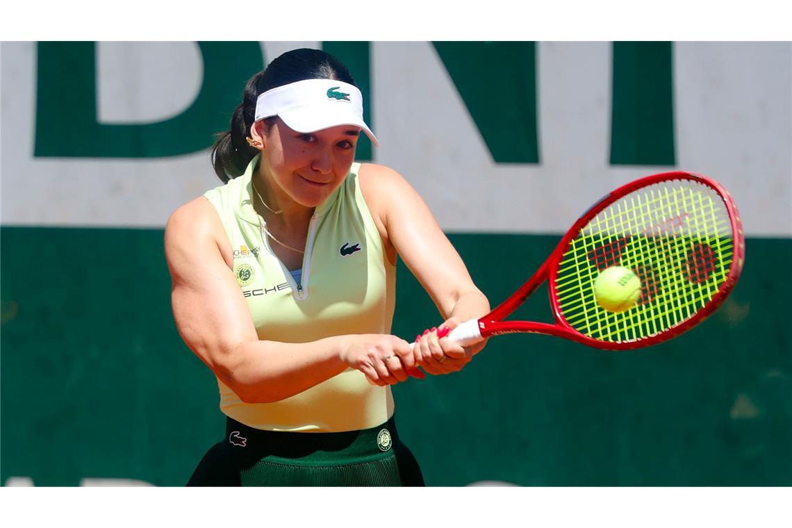 Powervoll in die zweite Runde: Eva Lys.