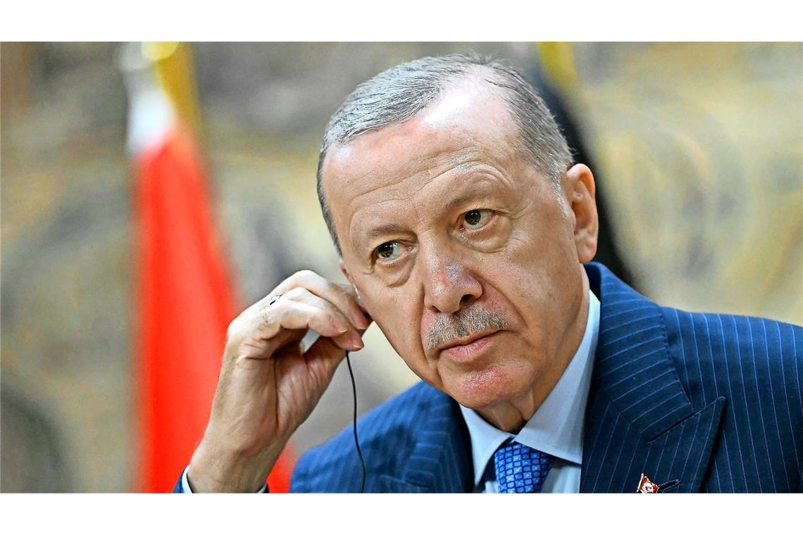 Rüstungswettlauf im Mittelmeer Präsident Recep Tayyip Erdogan beschimpft Israel als „Terrorstaat“.