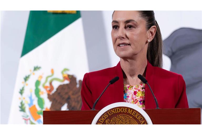 Präsidentin Sheinbaum garantiert die Sicherheit der Fußballfans bei der WM. (Archivbild)