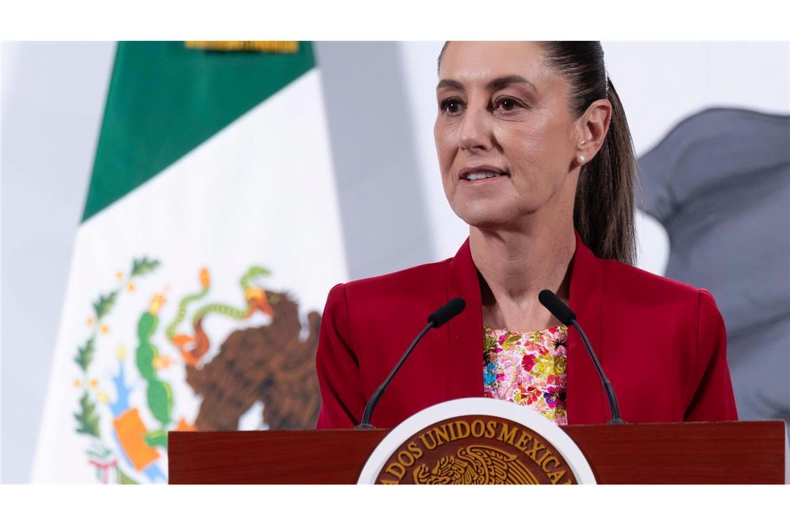 Präsidentin von Mexiko Claudia Sheinbaum garantiert Sicherheit für die WM-Besucher. (Archivbild)