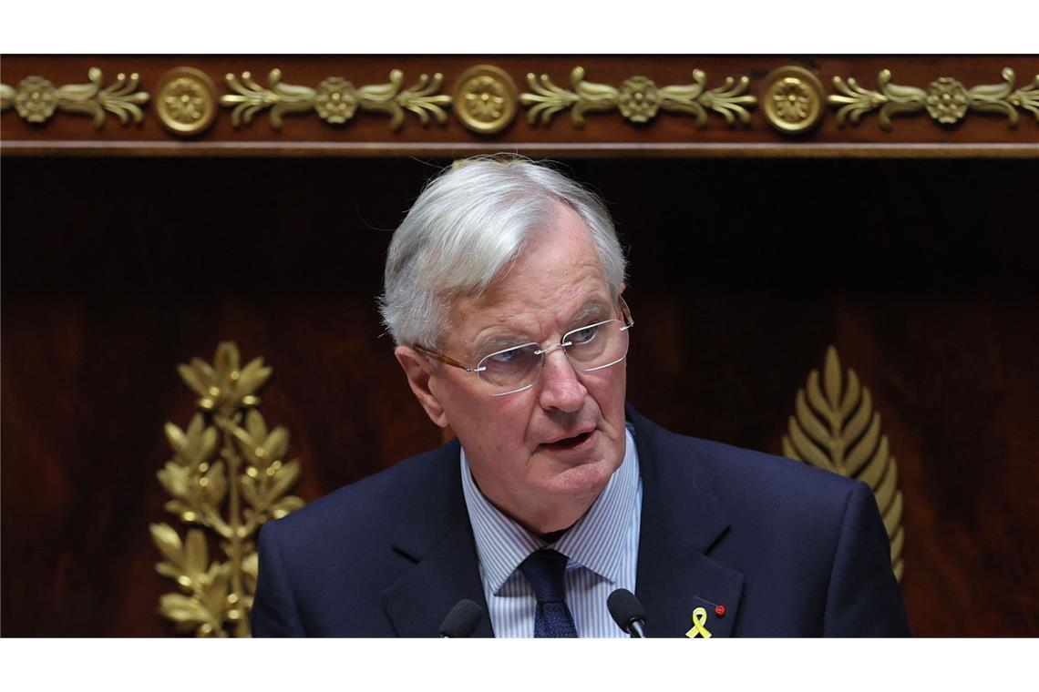 Regierungssturz in Paris droht - Barnier macht Zugeständnisse Premier Barnier kommt der Rechtsnationalen Marine Le Pen vor der Parlamentsberatung entgegen. (Archivbild)