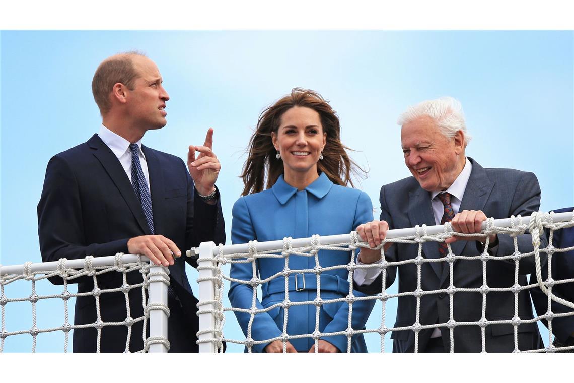 Prinz William baute im Laufe der Zeit eine enge Beziehung zu Attenborough auf. (Archivbild)