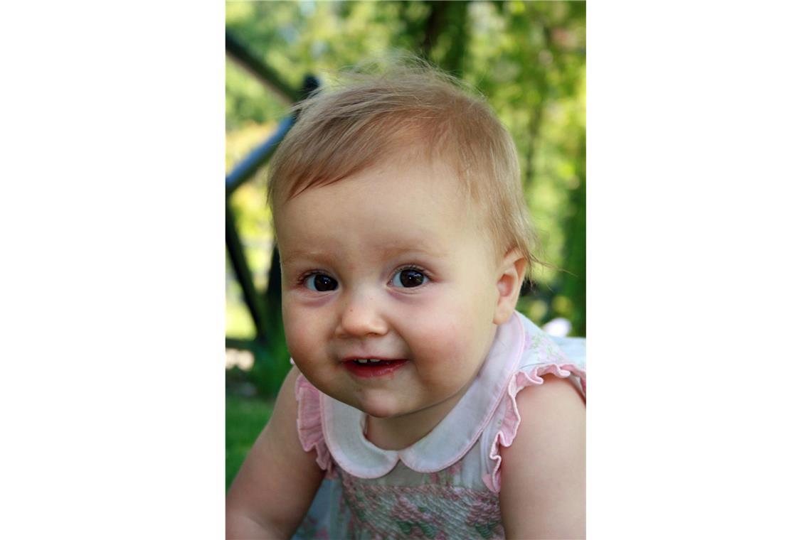 Prinzessin Alexia zu ihrem ersten Geburtstag im Jahr 2006.