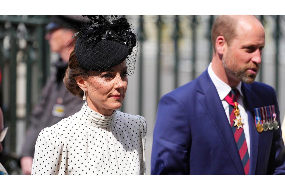 Prinzessin Kate und Prinz William sind beim Staatsbesuch von Frankreichs Präsident Emmanuel Macron und seiner Frau Brigitte dabei. (Archivfoto)