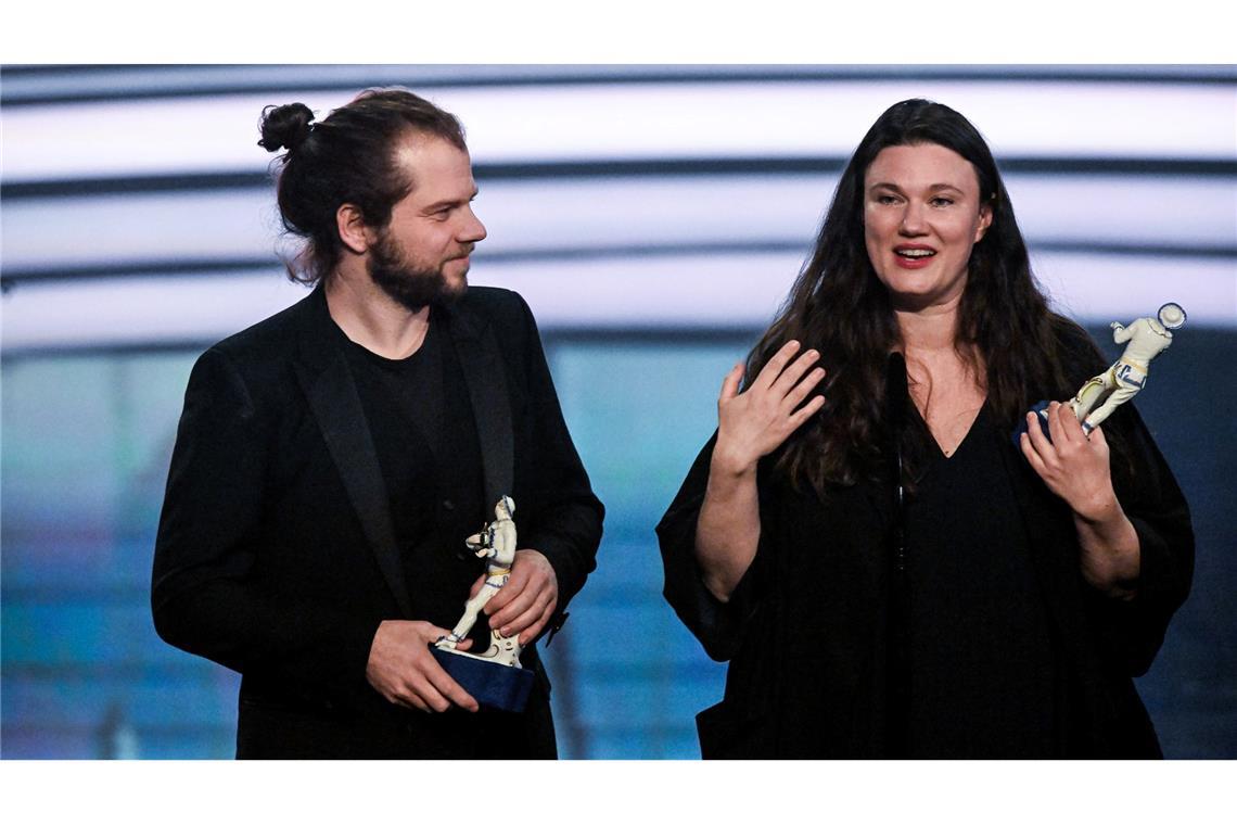 Privat und beruflich ein Paar: Für den Film "In die Sonne schauen" bekam Mascha Schilinski den Regiepreis und Fabian Gamper den Preis für Bildgestaltung.