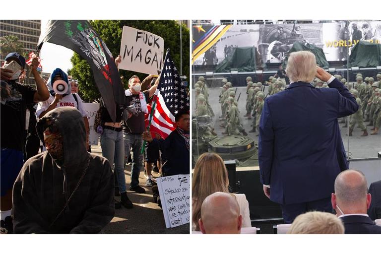 Proteste in LA, Parade in Washington.