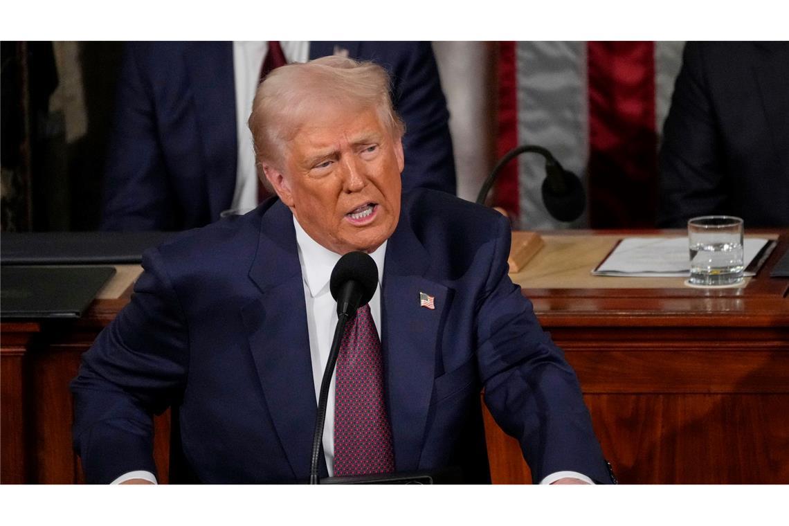 EU verschiebt Vergeltung für neue US-Zölle Provoziert er einen Handelskrieg? Donald Trump geht mit neuen Zöllen auf Konfrontationskurs mit der EU. (Archivbild)