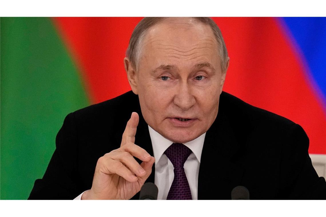 Putin gibt US-Gesandtem Botschaft für Trump mit Putin sagt zu einer Waffenruhe in der Ukraine klar "Ja, aber".