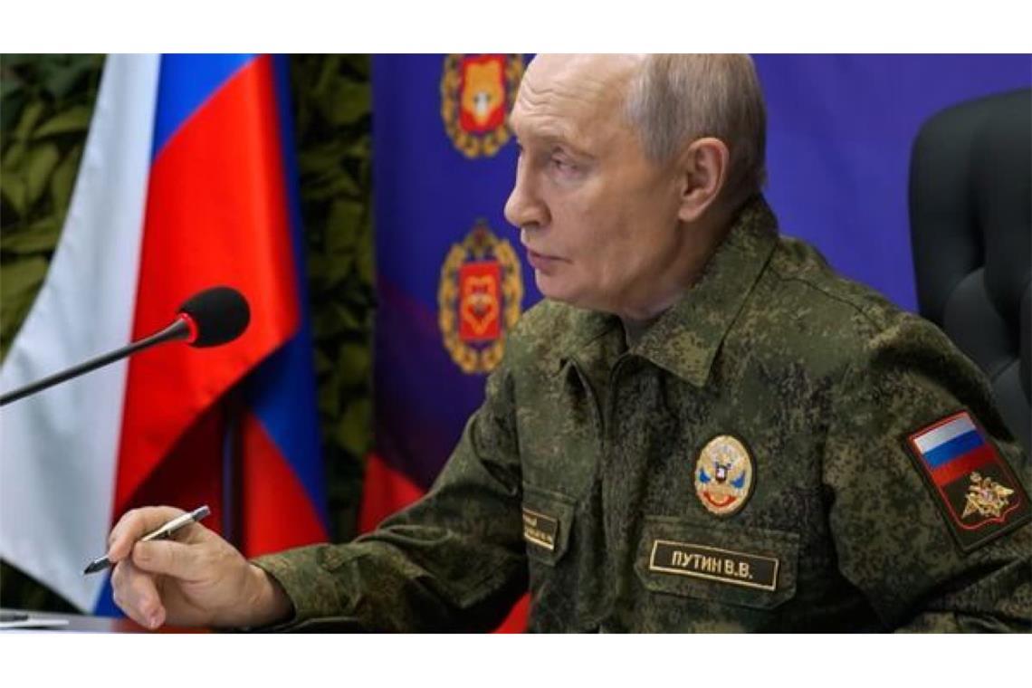 Putin sieht sich als Kriegsherr weiter auf der Siegerstraße. 