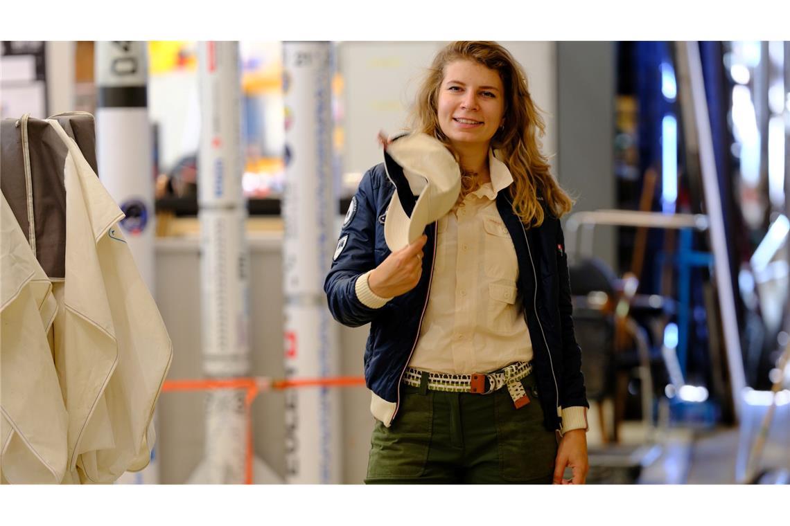 Rabea Rogge soll als erste deutsche Frau ins All fliegen Rabea Rogge freut sich auf den Flug.