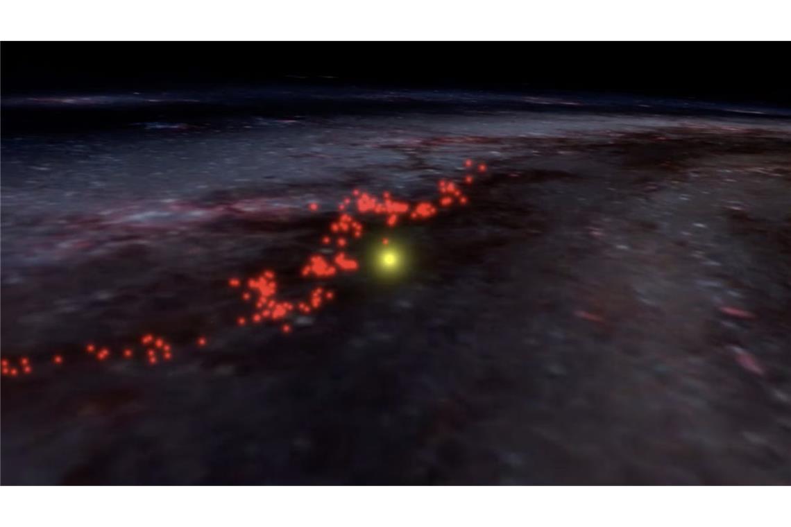 Als das Sonnensystem das große Band der Milchstraße durchquerte