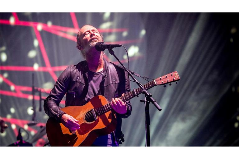 Radiohead-Sänger Thom Yorke. Mit Songs wie "Karma Police" und "Creep" erlangte die britische Band in den 90er Jahren weltweite Bekanntheit (Archivbild).