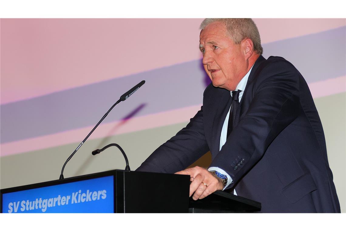 Rainer Lorz ist bis 2027 als Präsident der Stuttgarter Kickers gewählt.