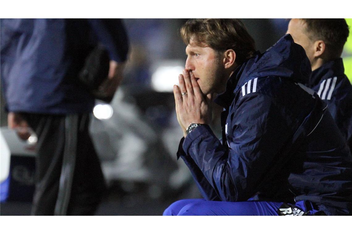 Ralph Hasenhüttl trainierte zu dieser Zeit den VfR Aalen (Archivfoto).