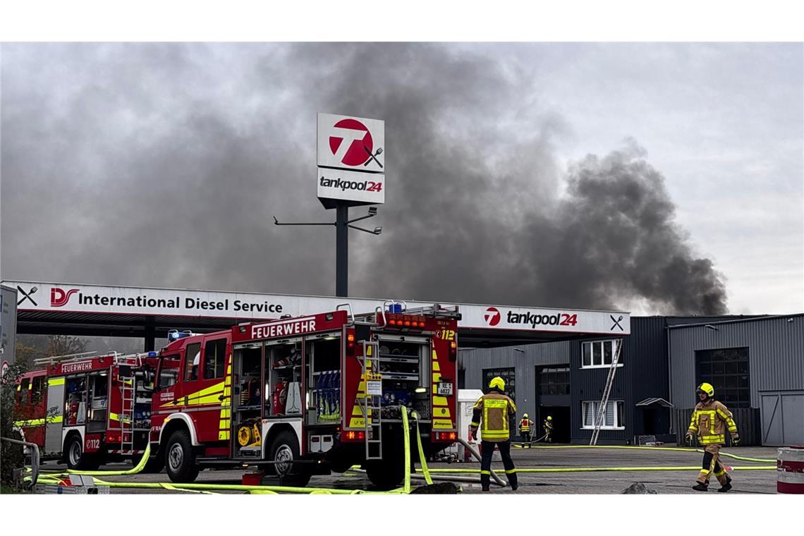 Rauchwolke über Castrop-Rauxel