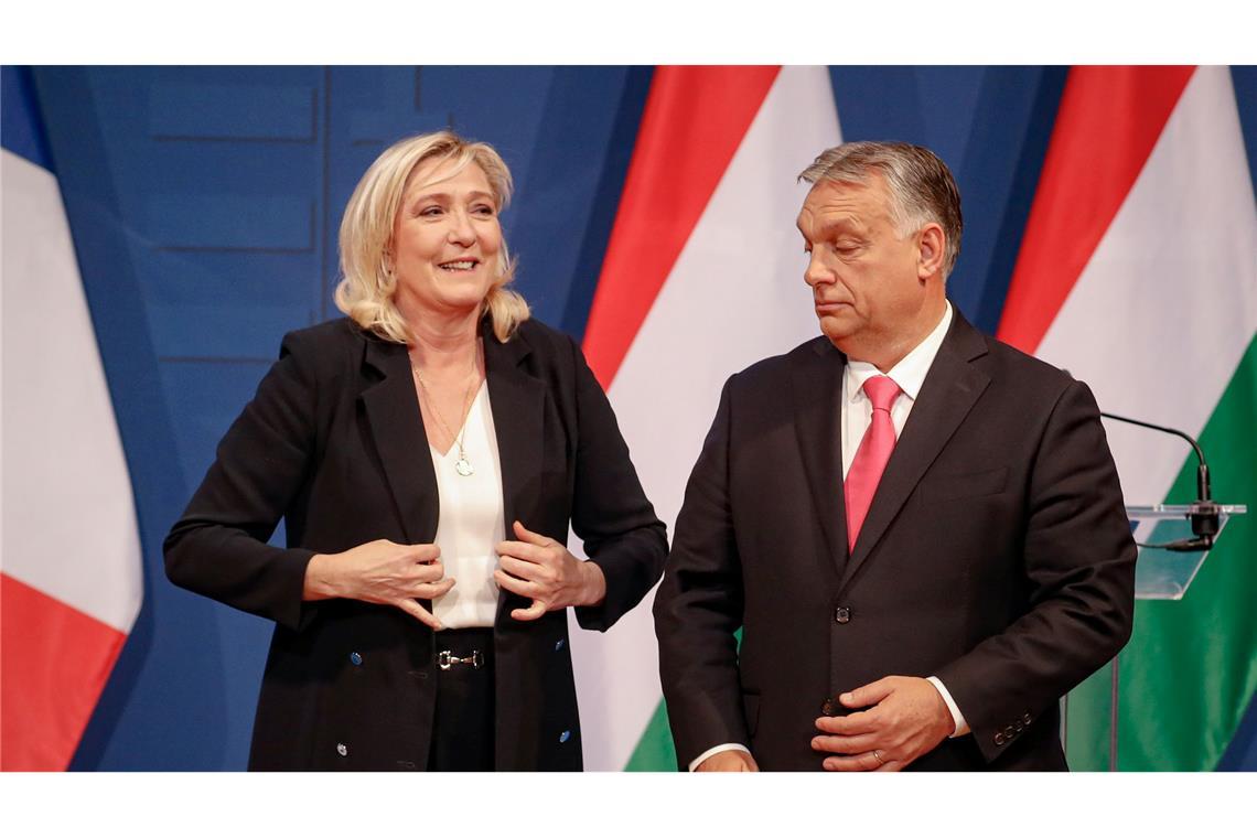 Warum nicht einmal Le Pens Gegner über das Urteil jubeln Reaktionen von Le Pens europäischen Verbündeten wie Ungarns Ministerpräsident Victor Orban folgten prompt. (Archivbild)