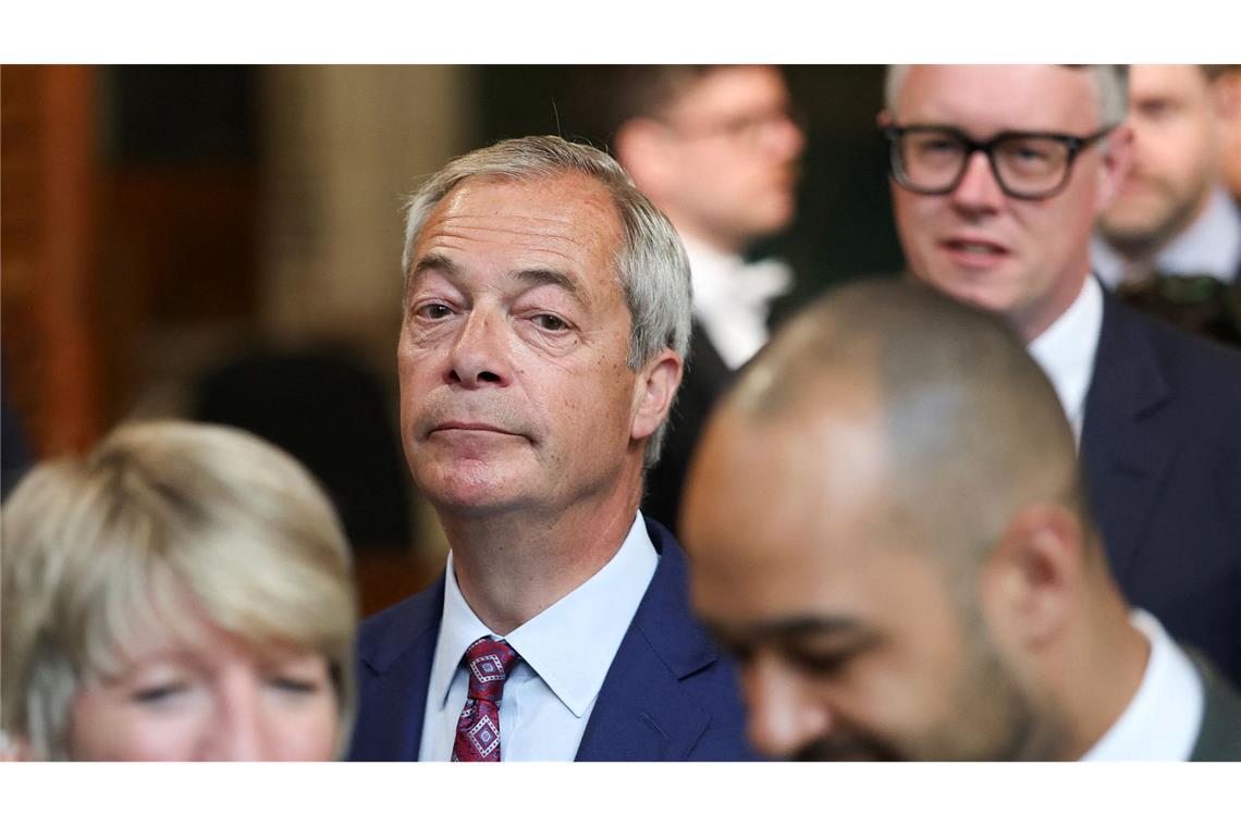 Rechtspopulist Nigel Farage sieht einen umgekehrten George-Floyd-Moment gekommen. (Archivfoto)
