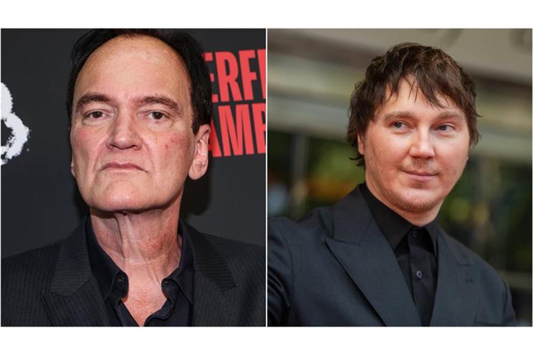 Regisseur Quentin Tarantino (l.) lässt kein gutes Haar an Schauspieler Paul Dano (r.).
