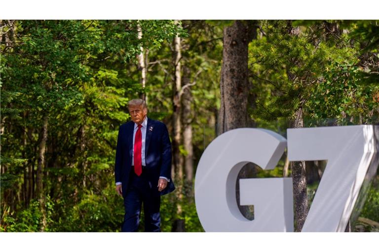Reist vorzeitig vom Gipfel in Kanada ab: US-Präsident Trump.