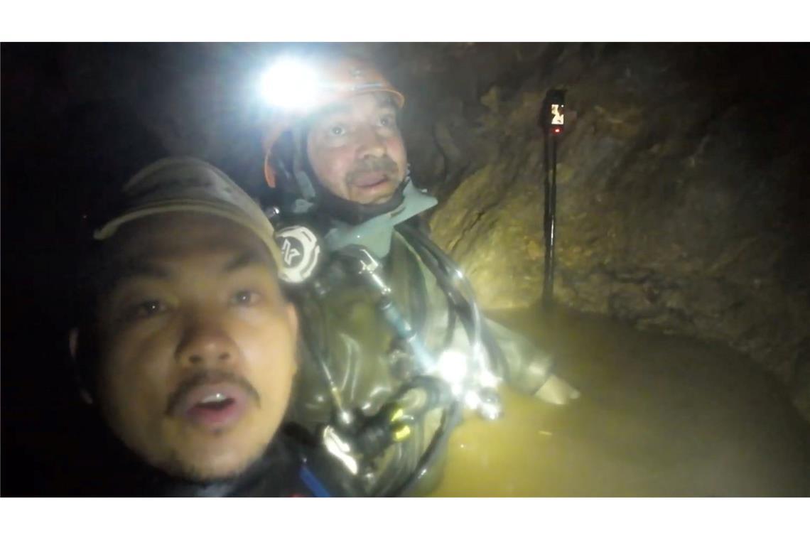 Retter hatten die fünf Männer am Mittwoch in der Höhle entdeckt.
