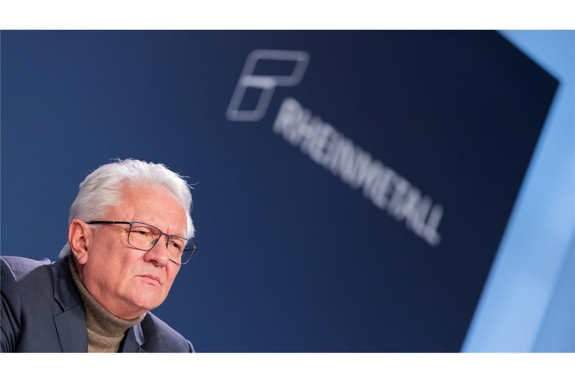 Rheinmetall-Chef Armin Papperger richtet den Blick nach vorn, die Perspektiven sind blendend.