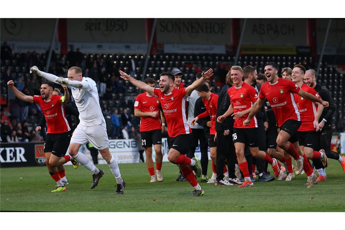 Riesenfreude beim starken Aufsteiger SG Sonnenhof.