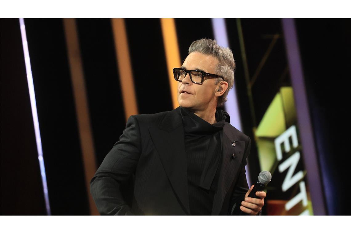 Robbie Williams: Konzerte, Vorverkauf, Ticket-Preise Robbie Williams bei der Bambi-Verleihung in München.