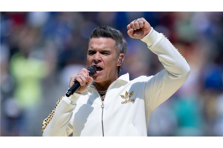 Robbie Williams überraschte seine Fans drei Wochen früher mit seinem neuen Album. (Archivbild)