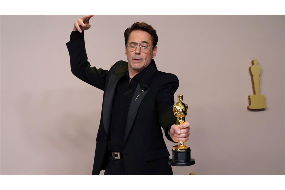 Superheld mit Schwächen - Robert Downey Jr. wird 60 Robert Downey Jr. gewinnt 2024 seinen ersten Oscar. (Archivbild)