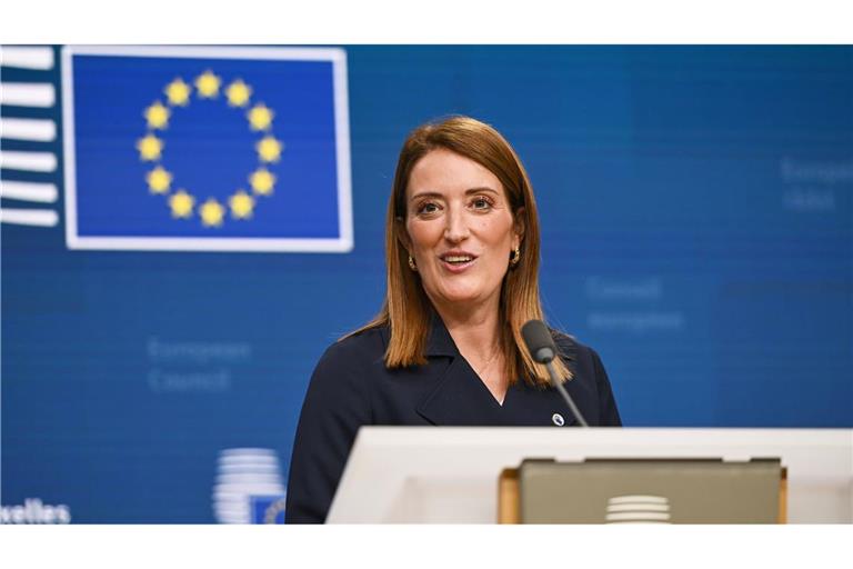 Roberta Metsola sieht den Weg frei für die weitere Arbeit am Handelsabkommen. (Archivbild)