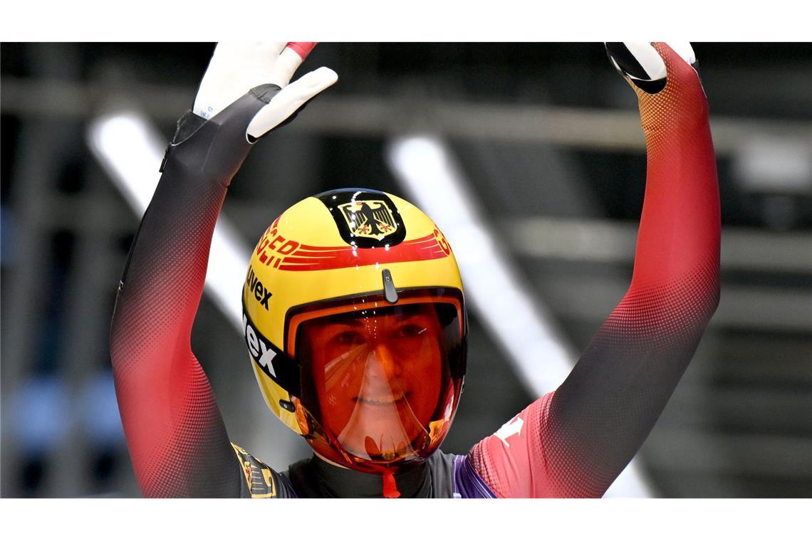 Rodlerin Julia Taubitz holt Gold für Deutschland (Archivbild).