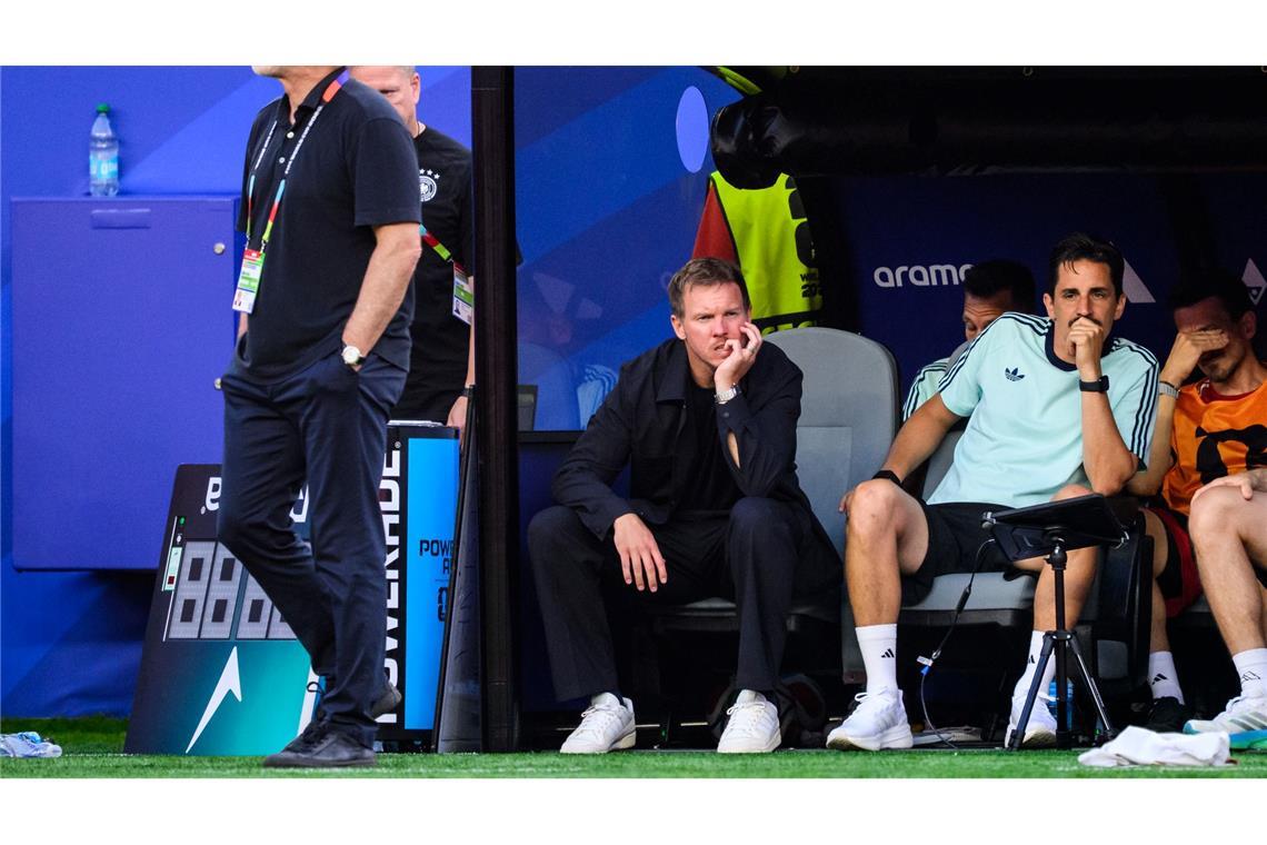 Rudi Völler und Julian Nagelsmann sind fassungslos nach dem WM-Aus.