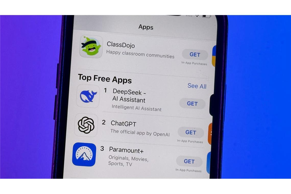 Chinesisches KI-Start-up lässt Tech-Aktien absacken Rückt ein neuer Player aus China an die Spitze der KI-Unternehmen?