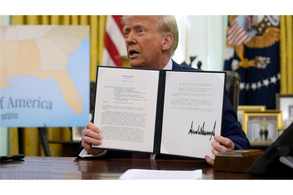 Präsident Trump bringt neue weitreichende Zölle auf den Weg rump will die Aufschläge dort anheben, wo andere Länder höhere Zölle auf US-Güter erheben als umgekehrt.