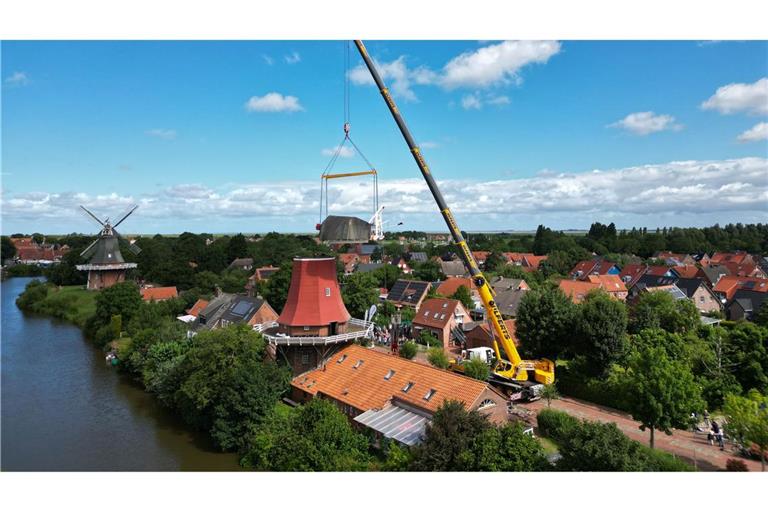 Rund acht Jahre lang war das denkmalgeschützte Ensemble der beiden Zwillingsmühlen in Greetsiel nicht komplett.
