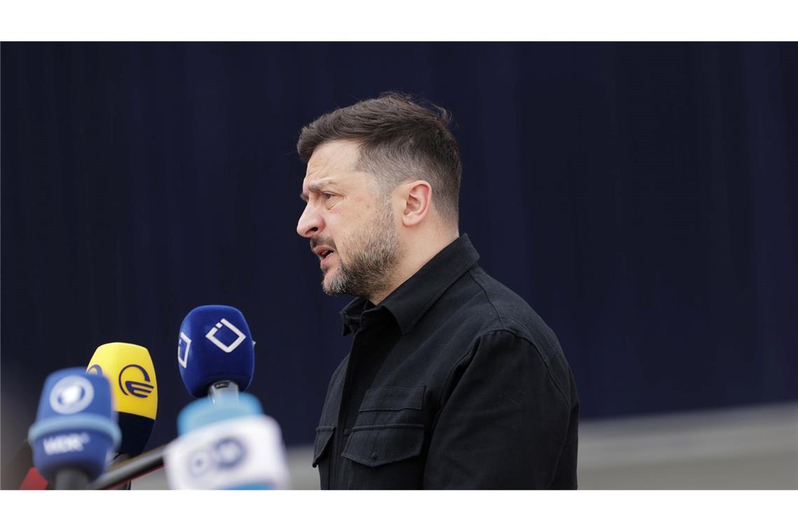Russland ist nicht mehr so stark wie früher, sagte der ukrainische Präsident Selenskyj.