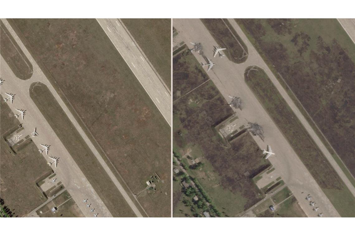 Kiews Drohnenangriffe: Rätseln über Gegenschlag des Kremls Russlands Flotte strategischer Kampfbomber wurde durch einen ukrainischen Drohnenangriff empfindlich getroffen - und Moskau kündigte Vergeltung an. (Archivbild)