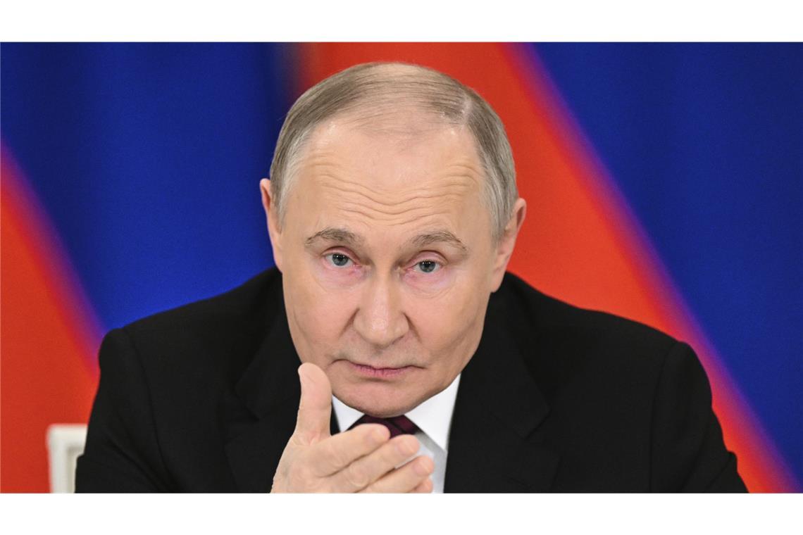 Ultimaten für Ukraine-Waffenruhe laut Kreml „inakzeptabel“ Russlands Präsident Putin