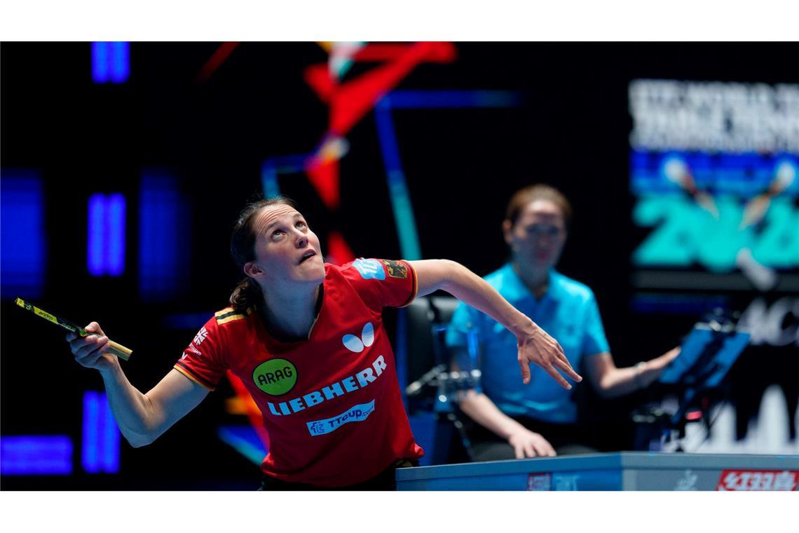 Sabine Winter verliert im WM-Halbfinale gegen die Japanerin Hina Hayata.