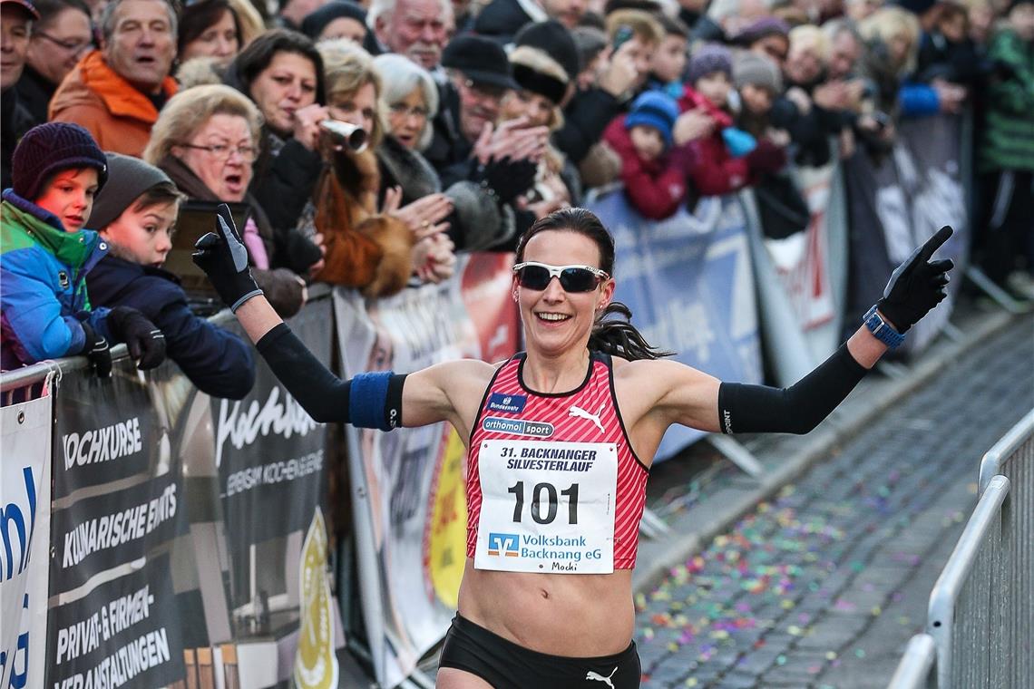 Gesichter des Backnanger Silvesterlaufs Sabrina Mockenhaupt.Foto: A. Becher