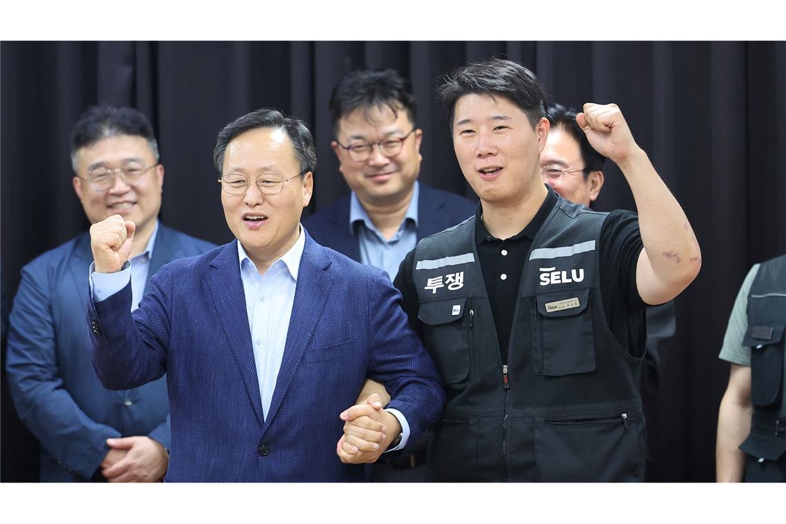 Samsung-Management und Gewerkschaft konnten einen angedrohten Generalstreik nur wenige Stunden vor Streikbeginn abwenden.
