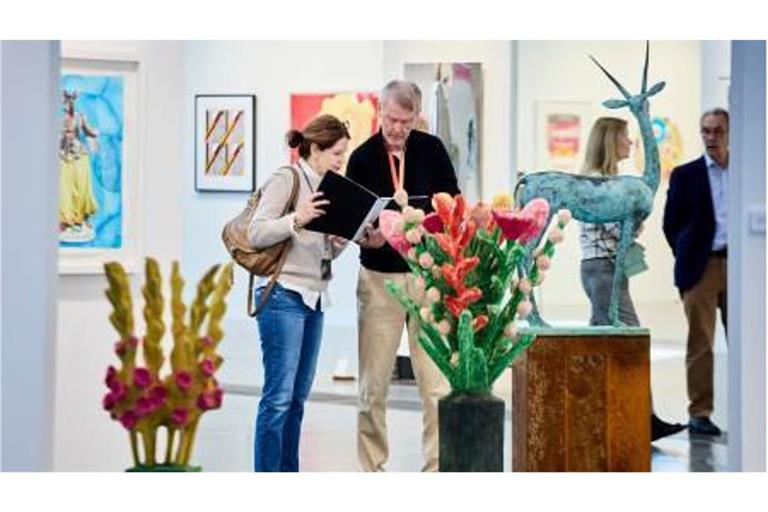Schauen, Fragen, Kaufen – die Kunstmesse Art Karlsruhe sorgte auch selbst wieder für Gesprächsstoff