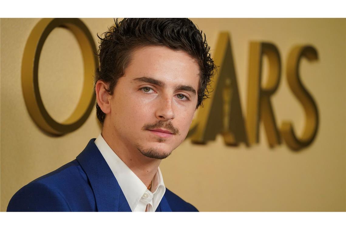 Schauspieler Timothée Chalamet ist zum dritten Mal für einen Oscar nominiert.