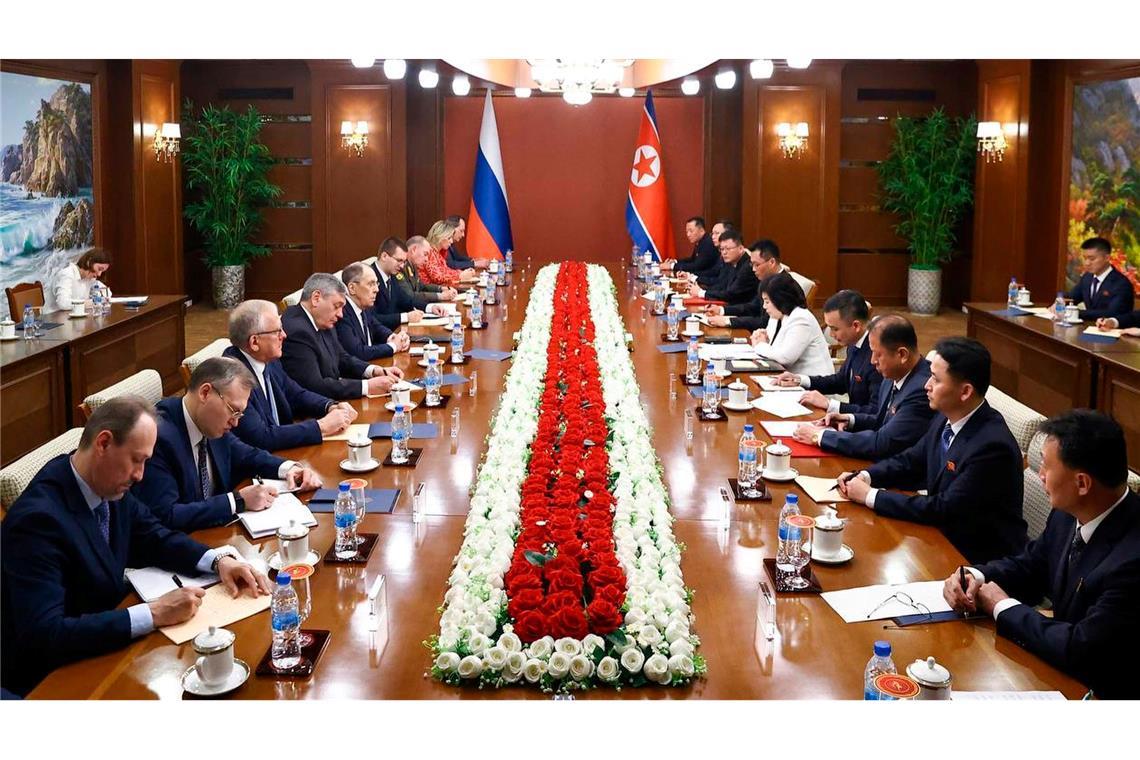 Lawrow: Nordkorea unterstützt Russlands Kriegsziele Schickt Nordkorea weitere Soldaten zur Unterstützung des russischen Kriegs gegen die Ukraine?