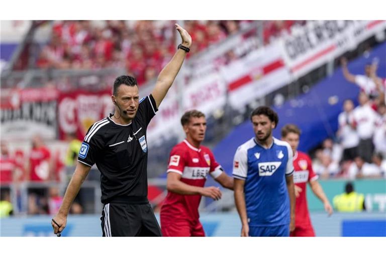 Schiedsrichter Sven Jablonski lag in Sinsheim nicht immer richtig.