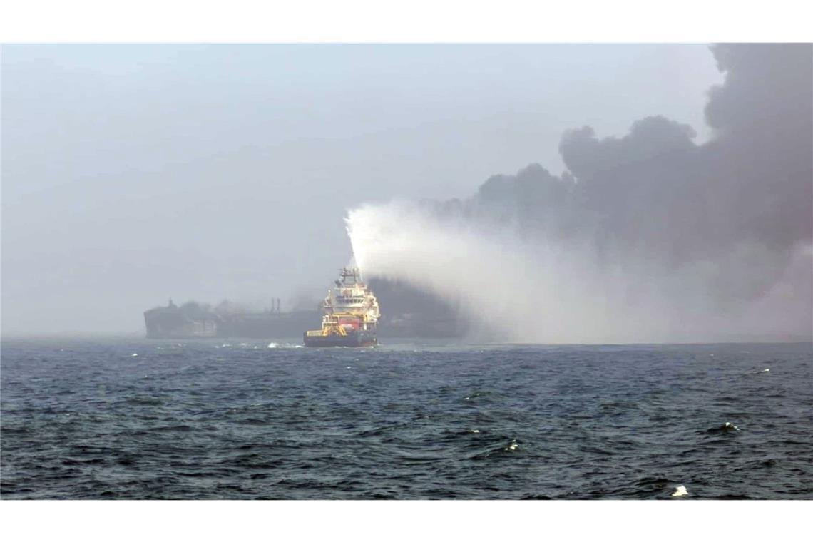 „Feuerball“: Tanker vor britischer Küste in Brand Schiffskollision vor der britischen Küste.