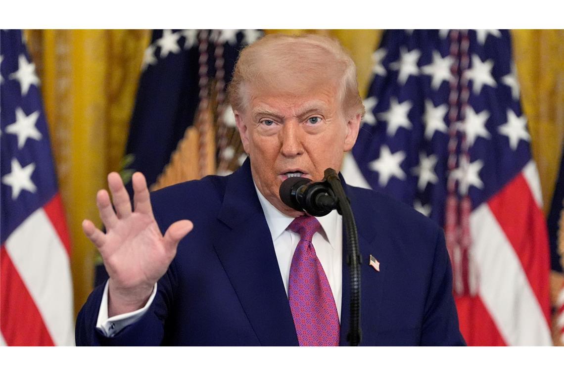 Trump: israelischer Angriff auf Iran nicht ausgeschlossen Schließt einen israelischen Angriff auf den Iran nicht aus - US-Präsident Donald Trump.