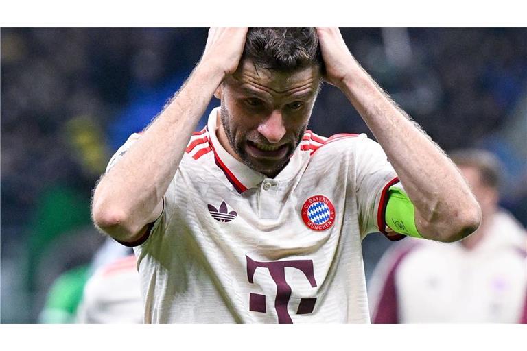 Schluss. Aus. Vorbei. Thomas Müller nach seinem letzten Champions-League-Spiel für den FC Bayern.
